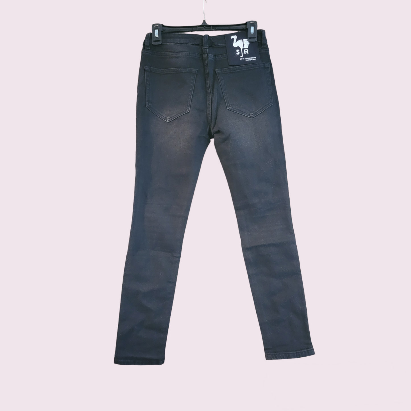 Revolve black full distressed jeans- New
