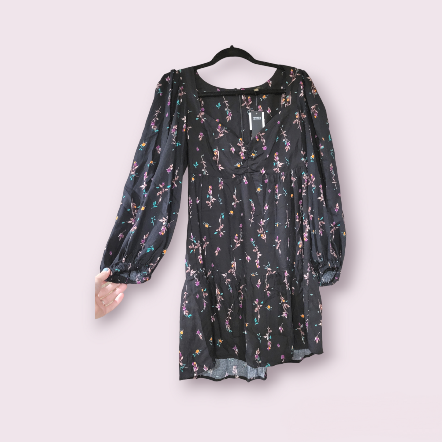 Floral Sleeve Dress- New