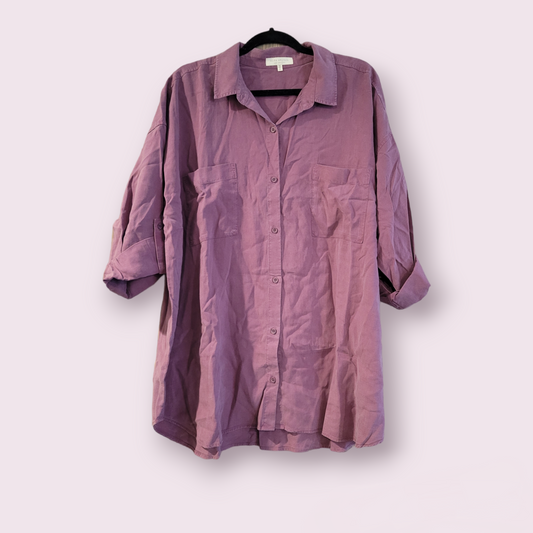 Linen button up- New