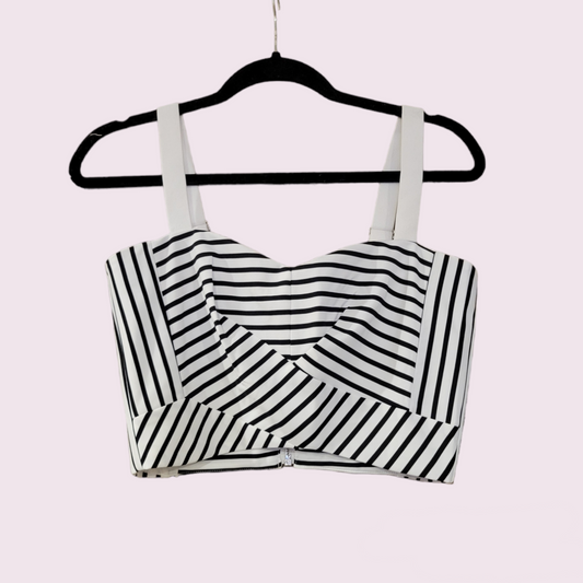 Striped crop top- New