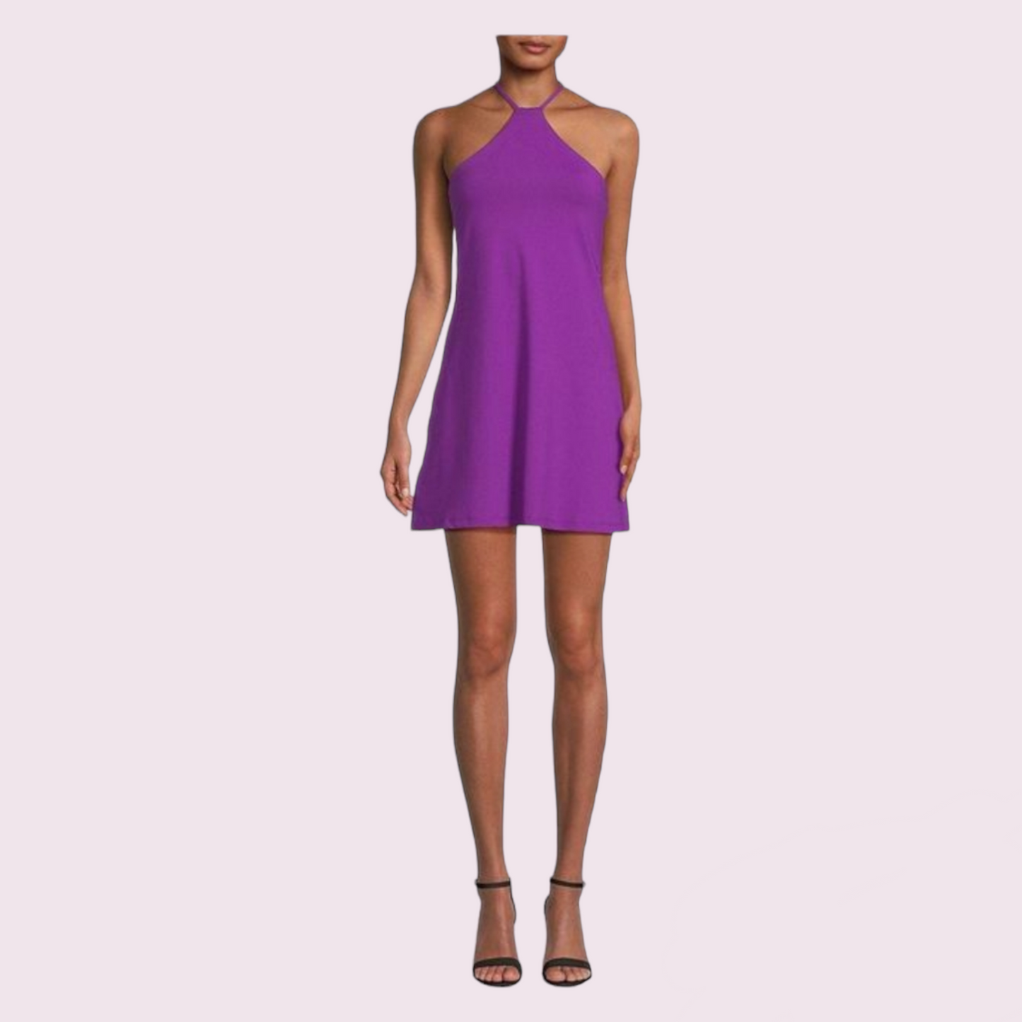 Revolve halter dress purple- New