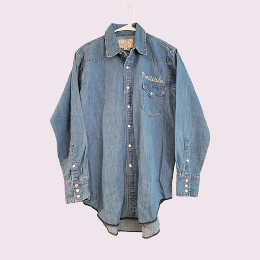 Free people denim shirt- New