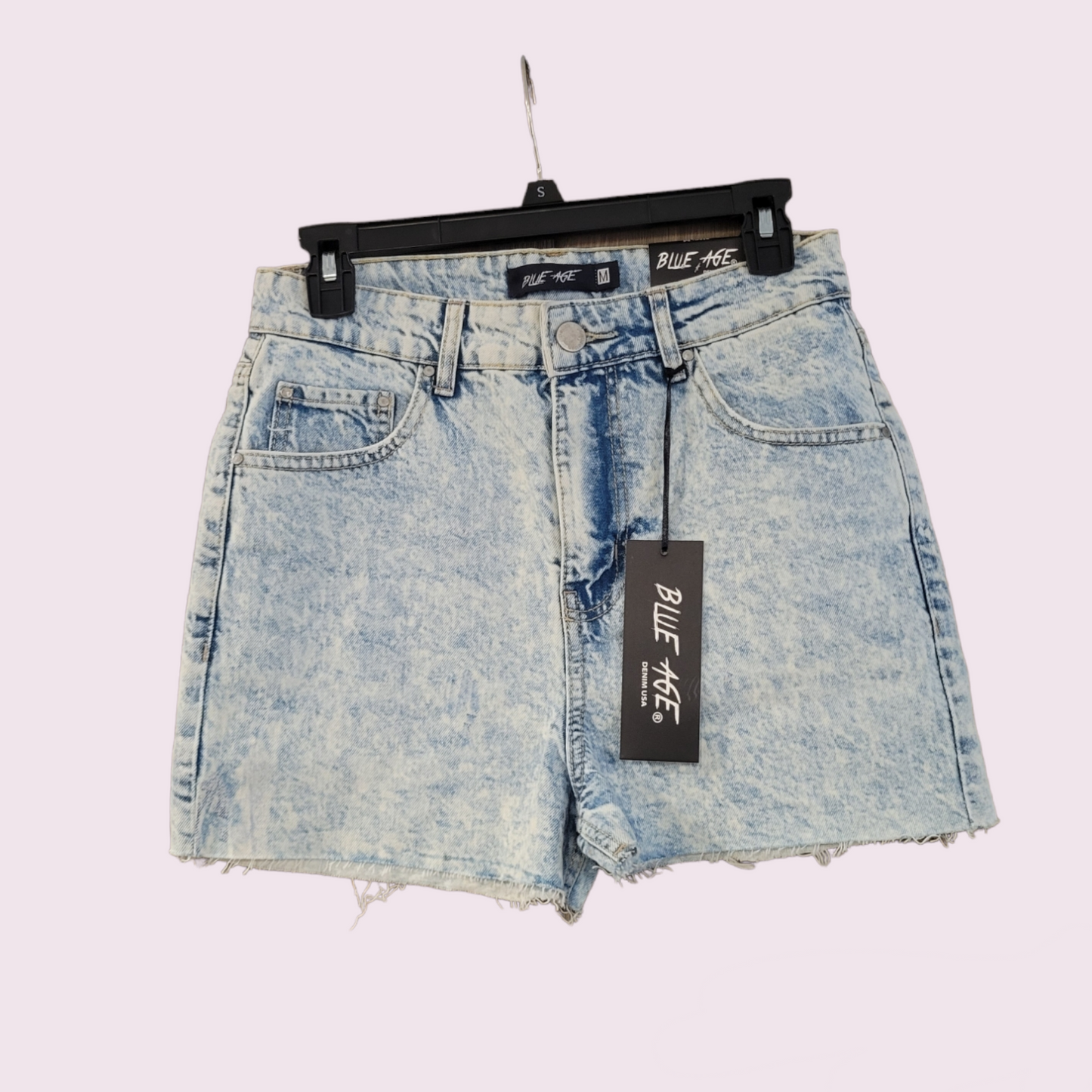 Stone washed shorts- New